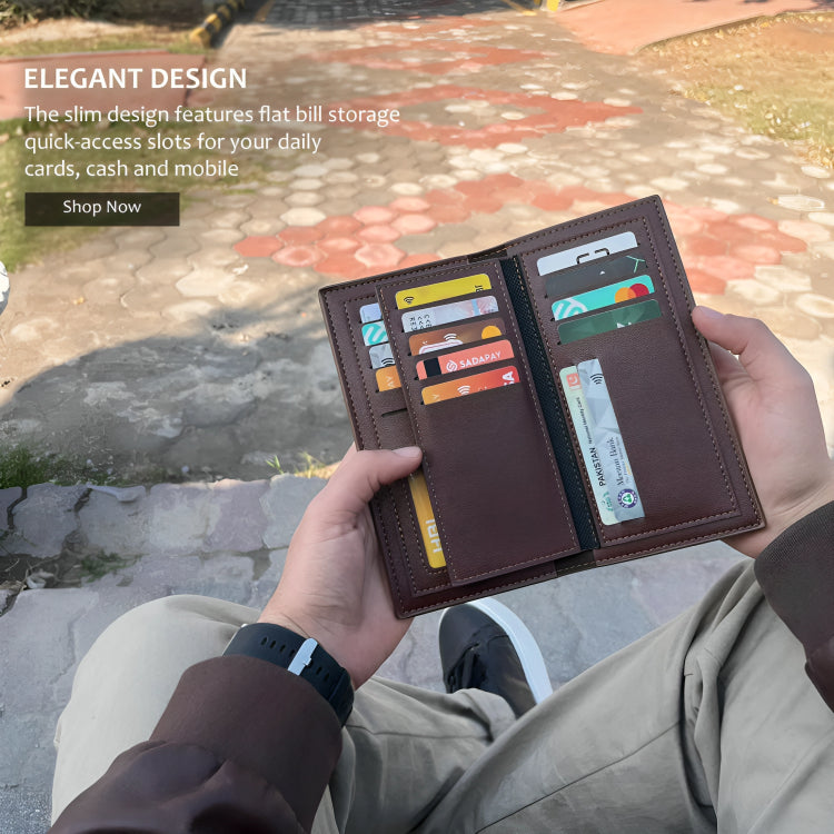 Binfa Imported Wallet – Long Slim Design