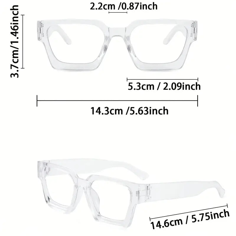 Transparent Bold Glasses (BUY 1 GET 1 FREE)